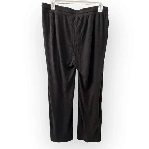 Faherty Black Legend Ribbed Roscoe Wide Leg Pants XXL - Picture 7 of 12